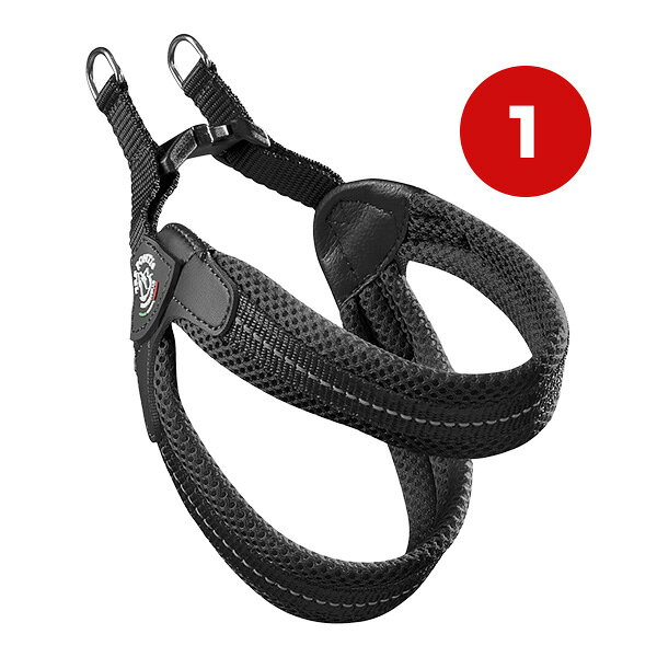 フィッビア ソフトメッシュ 1 ブラック ▼g ペット グッズ 犬 ドッグ アクセサリー ハーネス 胴輪 TRE PONTI LTP113 送料無料