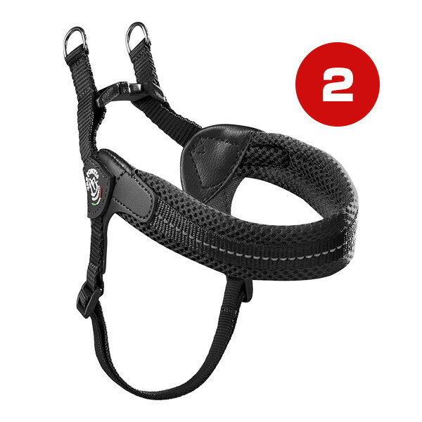 Rakuten - フィッビア アジャスタブル ソフトメッシュ 2 ブラック ▼g ペット グッズ 犬 ドッグ アクセサリー ハーネス 胴輪 TRE PONTI LTP123 送料無料