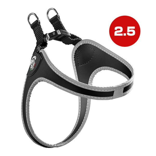 Collars, Harnesses, Leashes - フィッビア リフレクティブ 2.5 ブラック ▼g ペット グッズ 犬 ドッグ アクセサリー ハーネス 胴輪 TRE PONTI LTP110 送料無料