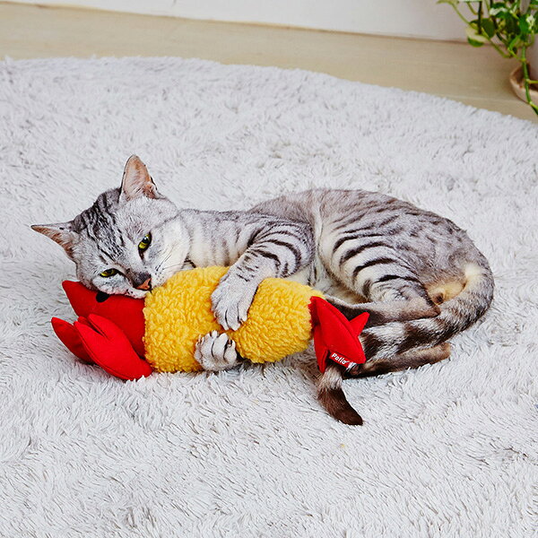 けりぐるみ カラッと揚がったえび天 ペティオ ▼a ペット グッズ 猫 キャット おも...