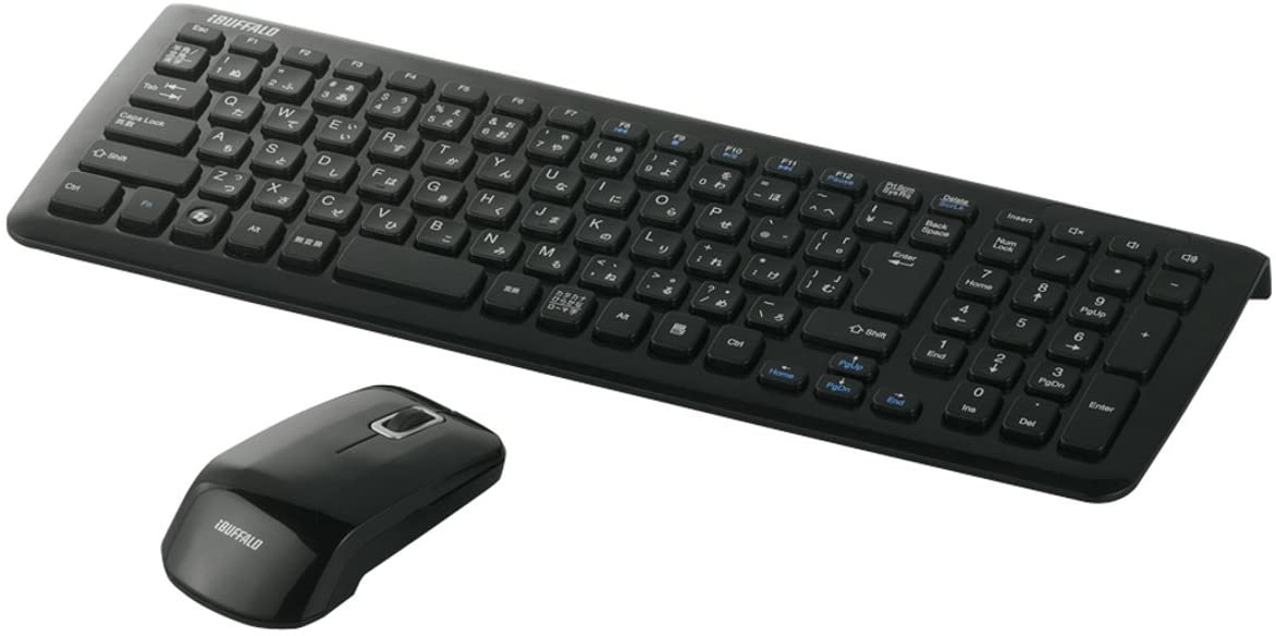 iBUFFALO 無線キーボード 2.4GHz メンブレン マウスセット ホワイト BSKBW07WH ブラック BSKBW07BK - Image 2