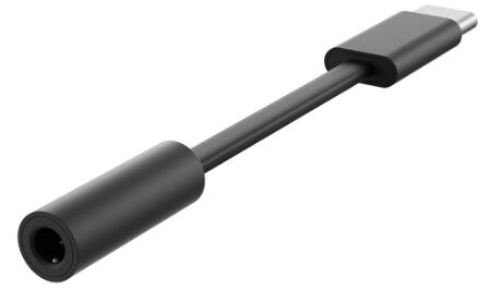 Microsoft Surface USB-C ǥץ 3.5mm إåɥۥ󥹥ƥ쥪ߥ˥å (F) ֥å