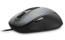 マイクロソフト コンフォート マウス 4500 4FD-00034 : 有線/ 5ボタン/ 5方向スクロール/ BlueTrack テクノロジ/ USB接続 ( ダークグレー)