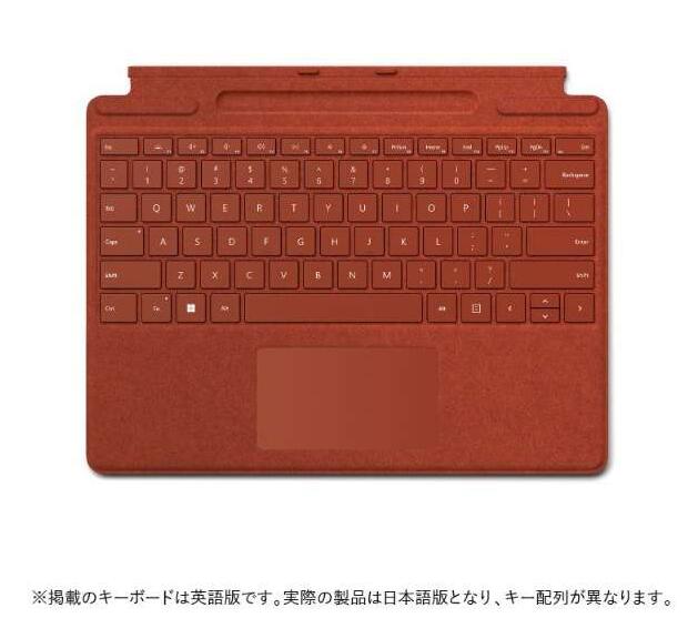 マイクロソフト|Microsoft Surface Pro Signature キーボード ポピー レッド 8XA-00039 日本語