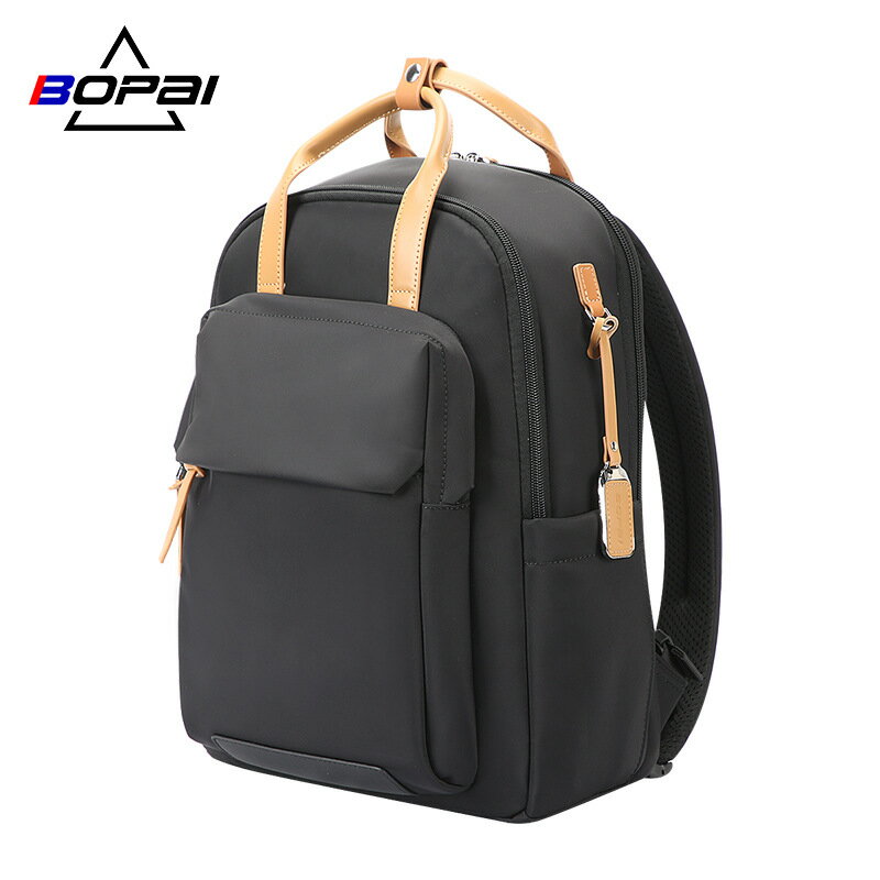 BOPAI ビジネスリュック 大容量 レディース 通勤 ビジネス リュック PCケース シンプル リュック 高級 カジュアル お出かけ きれいめ パソコン収納 通学 旅行 レディース 鞄 おしゃれ リュック レディース 通勤 おしゃれ 大人 かわいい 軽量 黒 撥水 2way