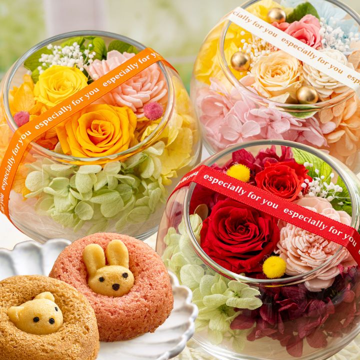 楽天市場】プリザーブドフラワー お菓子セットの通販 楽天市場】プリザーブドフラワー お菓子セットの通販