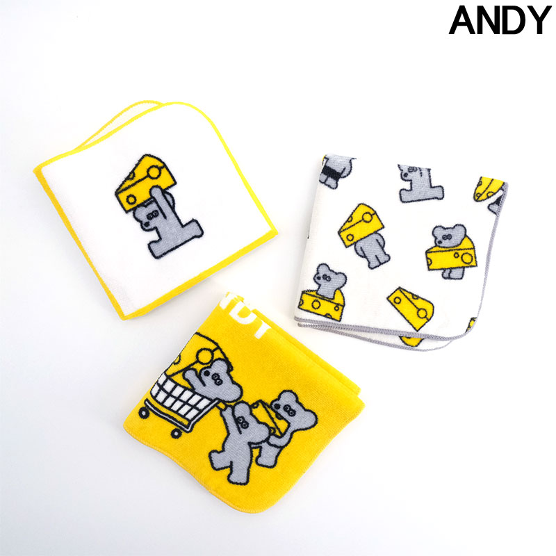 アンディ タオルハンカチ プチタオル ねずみのANDY 松本セイジ メール便可