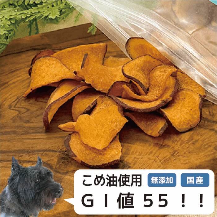 国産 さつまいもチップス 55g 無添加 野菜 ワンちゃん おやつ Ruree ルリー 185118520