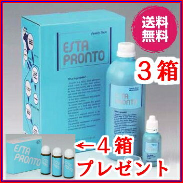 【送料無料】エスタプロント　ファミリーパック(720ml＋50ml)　超お得3箱セット　＋エスタプロント90ml×4箱進呈【更に45mlプレゼント】【代引料無料】《プロポリス,ヤニ無,ミセル化,ブラジル産》