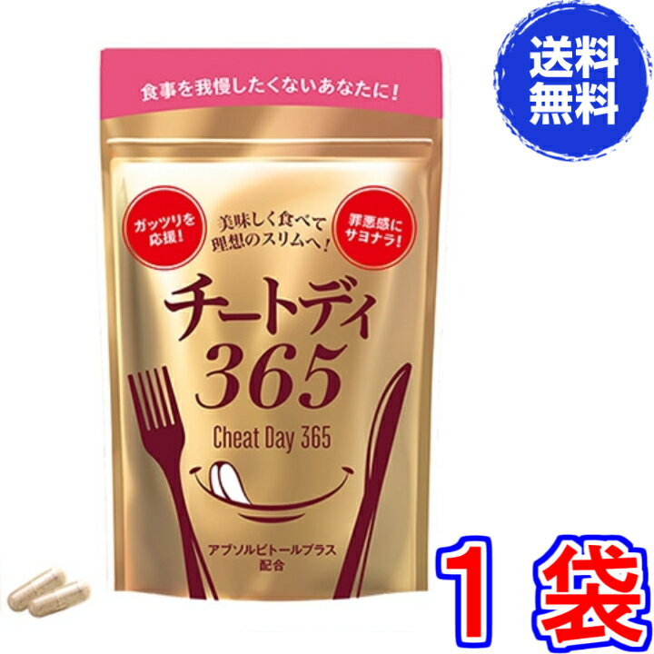 【送料無料　ポスト投函】チートデイ365 《40粒、Cheat Day 365、カット系ダイエット、油分吸着型キトサン、キュッとリサイズ》