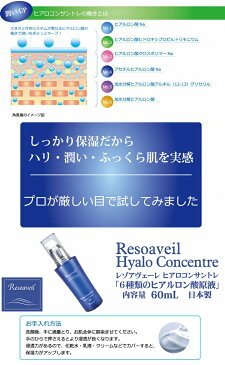 【送料無料】レゾアヴェーレ ヒアロコンサントレ　60ml　×超お得12個【代引き料無料】《ヒアルロン酸原液6種類配合、美容液、保湿》