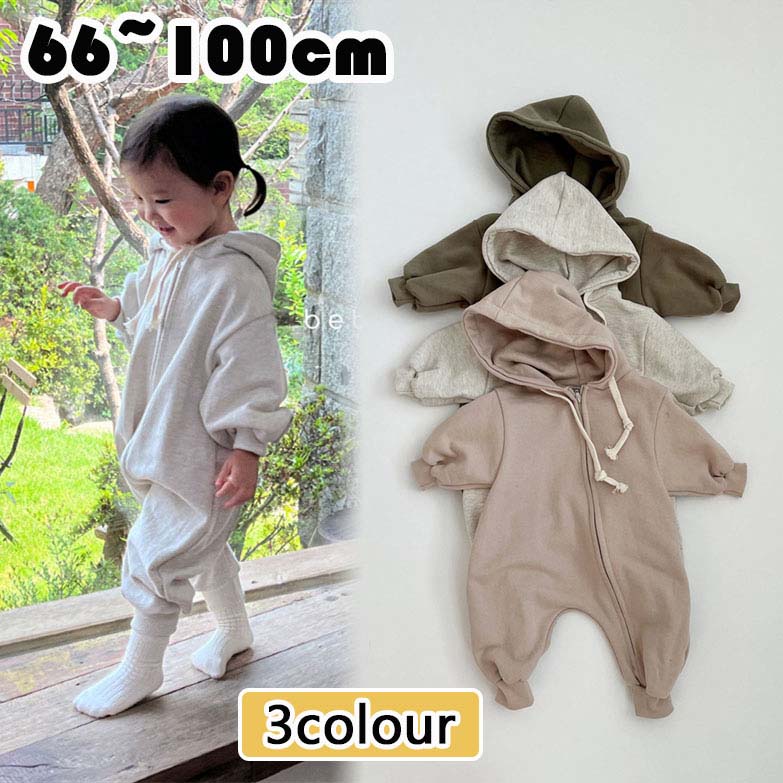 ロンパース 長袖 ベビー服 韓国 女の子 男の子 カバーオール キッズ 子供服 新生児 赤ちゃん おしゃれ 可愛い ルームウェア 部屋着 出産お祝い プレゼント 誕生日 入園 保育園 幼稚園 春夏秋 66 73 80 90 100cm アウトドア お出かけ