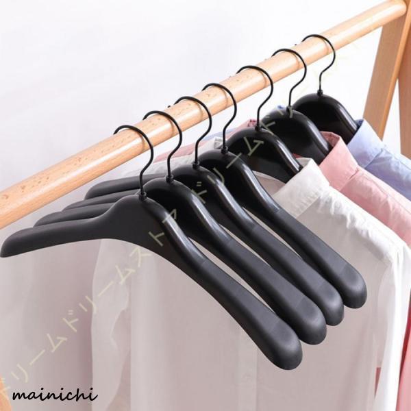 ハンガー シャツ ジャケット 業務用 トップス ハンガー 黒 12本組 ヘッド回転式 収納 洗濯 洋服 衣類 シャツ ジャケット スーツ コート パンツ ズボン