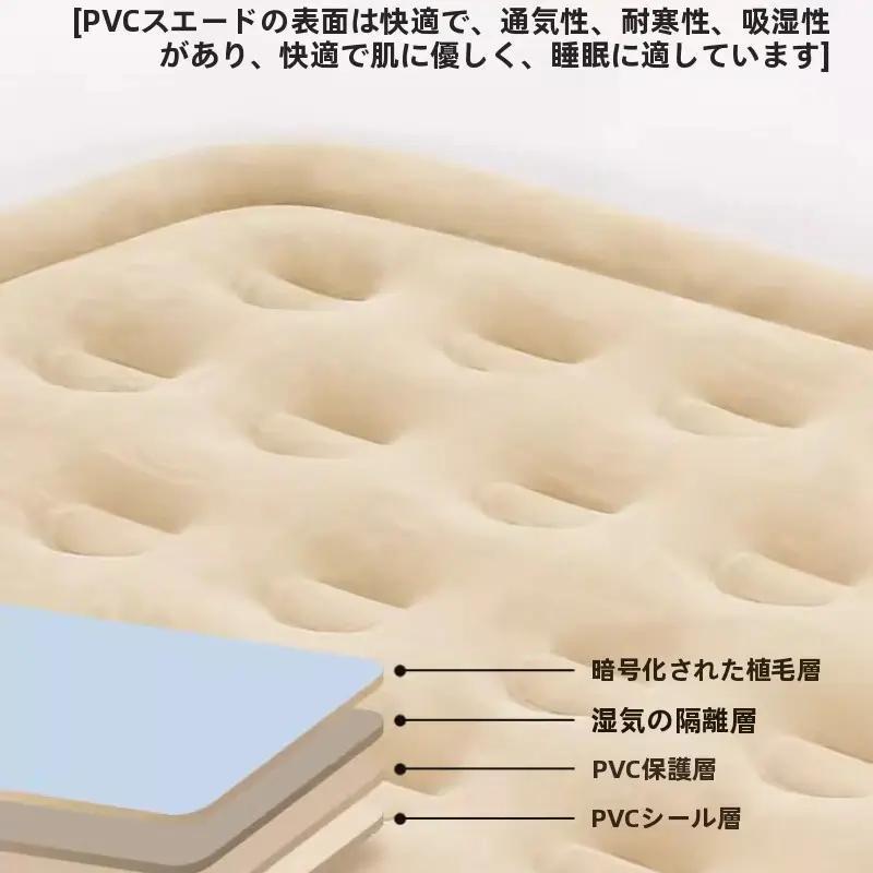全自動インフレータブルマットレス 携帯型折りたたみ式ホームインフレーター アウ...