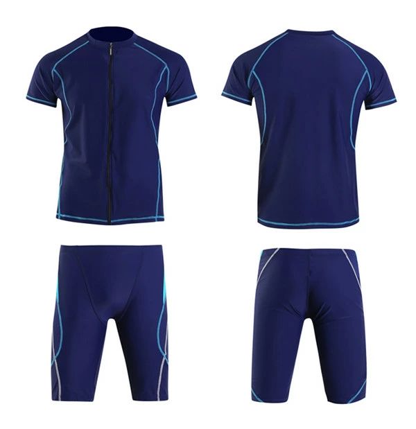 大きいサ ブルー 海 プール スポーツジム ジム スポーツ水着 ブラック ハーフパンツ 半袖 パパ セットアップ 上下セット メンズ