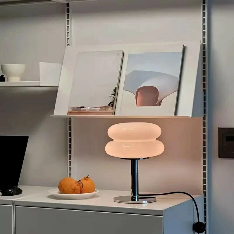 Orchid Lamps - テーブルランプ 北欧 ガラス 間接照明 おしゃれ かわいい インテリア 調光式 USB電源 デスク リビング ベッドサイド オフィス 4色 USB ガラスシェード バイカラー テーブルランプ LE