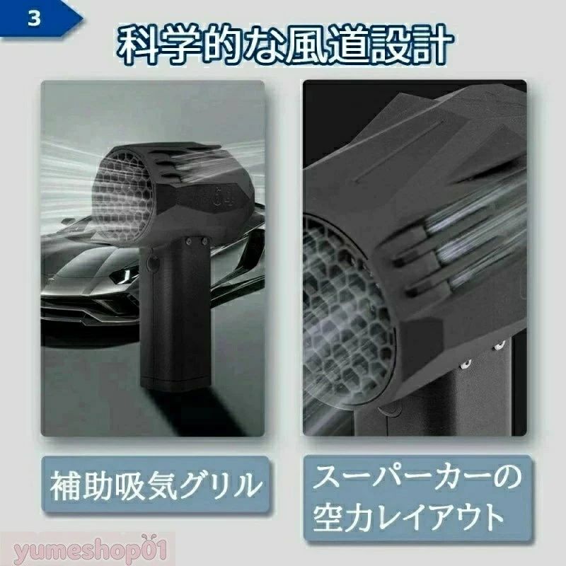 ブロワー 激吹きミニサイズブロワー ハイパワー 雪対策 庭掃除 強力 推力1.4KG 除...