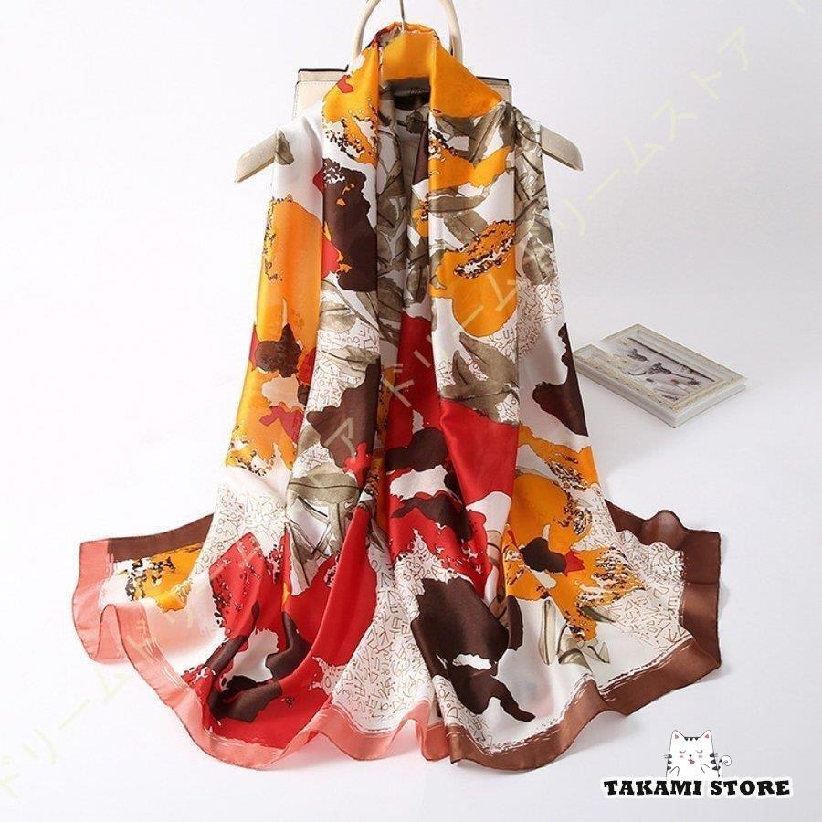 薄手 やわらか ストール レディース シフォ 大判 スカーフ 花柄