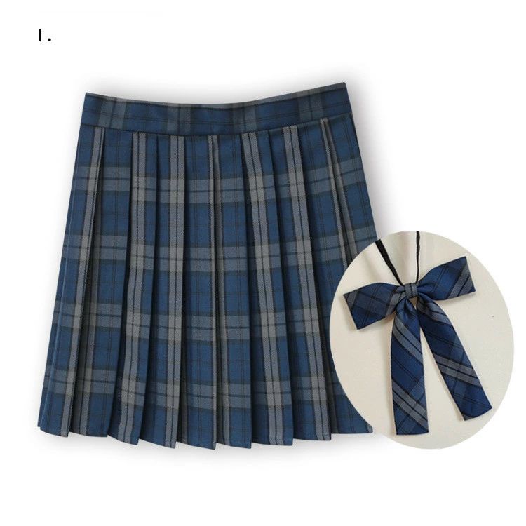 女子高生 学生服 ギンガムチェック プリーツスカート スクールスカート 大きいサイズ チェック スカート 制服 ボウタイ スカート
