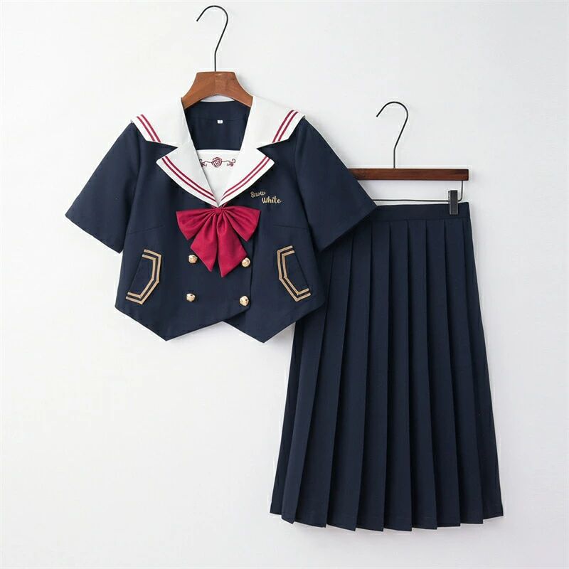 フルセット 学生服 蝶結び 長袖 セクシー プリーツスカート セーラー服 半袖 大人 JK リボン 可愛い ミニ 女子制服 コスプレ衣装