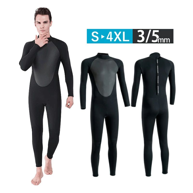 【商品詳細】 素 材：ネオプレン（ネオプレン90％ ナイロン10） 厚さ：3MM、5MM サイズ：S、M、L、XL、2XL、3XL、4XL 重 さ： 3MM：S約0.81kg、M約0.9kg、L約1.0kg、XL約1.08kg、2XL約1.13kg、3XL約1.16kg、4XL約1.21kg 5MM：S約1.3kg、M約1.35kg、L約1.43kg、XL約1.55kg、2XL約1.69kg、3XL約1.78kg、4XL約1.88kg 【商品説明】 ウェットスーツは、ダイビング愛好家のために設計された湿式潜水服です。湿式潜水服の特徴である防水性と保温性により、快適な潜水体験を提供します。 ネオプレンゴム素材は防水性と透湿性に優れており、水の浸入を最小限に抑えます。衿、袖口、ジッパーなどからの水の侵入を防ぎ、体温を保ちながら暖かさを提供します。また、耐穿刺性、耐摩耗性、耐傷性のある素材を使用しているため、水底の岩や砂利、クラゲやサンゴなどの生物からの損傷リスクを軽減します。 さらに、高いUPF50+の日焼け止め効果で、潜水中の日差しや紫外線から肌を守ります。快適で安心感のあるダイビングを楽しみましょう。 防水マザーは、暖かさと保護性を兼ね備えた潜水服です。ダイビング愛好家の皆様に最適な選択肢です。ぜひ、防水マザーで素晴らしいダイビング体験をお楽しみください。 【適用シーン】 ダイビング サーフィン 泳ぐ 潜る ボディボード ニーボード ウインドサーフィン ウェイクボード ジェットスキー 電動水上バイク バナナボート シュノーケリング 海事 マリンスポーツ 海のスポーツ 【適用対象】 ダイバー、マリンスポーツ、選手、初心者、プロ、女性、男性、学生、20代、30代、40代、50代 女 レディース 男 メンズ 男女兼用 彼氏 彼女 友達 パパ 母 お母さん 父 お父さん 両親 カップル 【商品特徴】 防水性と保温性: プレミアムな湿式潜水服、防水生地で作られています。ネオプレンゴム素材は防水性と透湿性を備えており、衿、袖口、ジッパーなどからの水の侵入を防ぎます。水が体と結合することで体温を保ち、暖かさを提供します。 耐久性: 耐穿刺性、耐摩耗性、耐傷性のある素材を使用しており、水底の岩や砂利による切り傷や擦り傷、クラゲやサンゴなどの生物による損傷リスクを軽減します。 サンプロテクションUPF50+: 高いUPF50+の日焼け止め効果で、ダイビング中の日差しや紫外線から肌を守ります。 【注意事項】 ※手測りのため、少し誤差がございます。 ※画像はご覧になっているモニター、パソコン等により実際の商品と多少色味が異なる場。 ※本製品は海外輸入品となりますので、パッケージも海外パッケージ(中国/英語表記など)となっている場合がございます。 商品及びにパッケージの埃や傷 破損 へこみなどはご容赦ください。◆その理由による返品はお受け出来かねますのでご了承くださいませ。 ※商品がお手元に届きましたら、商品に不具合が無いかご確認ください。 万が一欠陥、不良、違う商品が届いた場合、配送中の事故で商品が壊れたなどの原因で返品、交換のこ希望の場合、必ず商品到着後7日以内にメール/お問い合わせにてこ連絡ください。【商品詳細】 素 材：ネオプレン（ネオプレン90％ ナイロン10） 厚さ：3MM、5MM サイズ：S、M、L、XL、2XL、3XL、4XL 重 さ： 3MM：S約0.81kg、M約0.9kg、L約1.0kg、XL約1.08kg、2XL約1.13kg、3XL約1.16kg、4XL約1.21kg 5MM：S約1.3kg、M約1.35kg、L約1.43kg、XL約1.55kg、2XL約1.69kg、3XL約1.78kg、4XL約1.88kg 【商品説明】 ウェットスーツは、ダイビング愛好家のために設計された湿式潜水服です。湿式潜水服の特徴である防水性と保温性により、快適な潜水体験を提供します。 ネオプレンゴム素材は防水性と透湿性に優れており、水の浸入を最小限に抑えます。衿、袖口、ジッパーなどからの水の侵入を防ぎ、体温を保ちながら暖かさを提供します。また、耐穿刺性、耐摩耗性、耐傷性のある素材を使用しているため、水底の岩や砂利、クラゲやサンゴなどの生物からの損傷リスクを軽減します。 さらに、高いUPF50+の日焼け止め効果で、潜水中の日差しや紫外線から肌を守ります。快適で安心感のあるダイビングを楽しみましょう。 防水マザーは、暖かさと保護性を兼ね備えた潜水服です。ダイビング愛好家の皆様に最適な選択肢です。ぜひ、防水マザーで素晴らしいダイビング体験をお楽しみください。 【適用シーン】 ダイビング サーフィン 泳ぐ 潜る ボディボード ニーボード ウインドサーフィン ウェイクボード ジェットスキー 電動水上バイク バナナボート シュノーケリング 海事 マリンスポーツ 海のスポーツ 【適用対象】 ダイバー、マリンスポーツ、選手、初心者、プロ、女性、男性、学生、20代、30代、40代、50代 女 レディース 男 メンズ 男女兼用 彼氏 彼女 友達 パパ 母 お母さん 父 お父さん 両親 カップル 【商品特徴】 防水性と保温性: プレミアムな湿式潜水服、防水生地で作られています。ネオプレンゴム素材は防水性と透湿性を備えており、衿、袖口、ジッパーなどからの水の侵入を防ぎます。水が体と結合することで体温を保ち、暖かさを提供します。 耐久性: 耐穿刺性、耐摩耗性、耐傷性のある素材を使用しており、水底の岩や砂利による切り傷や擦り傷、クラゲやサンゴなどの生物による損傷リスクを軽減します。 サンプロテクションUPF50+: 高いUPF50+の日焼け止め効果で、ダイビング中の日差しや紫外線から肌を守ります。 【注意事項】 ※手測りのため、少し誤差がございます。 ※画像はご覧になっているモニター、パソコン等により実際の商品と多少色味が異なる場。 ※本製品は海外輸入品となりますので、パッケージも海外パッケージ(中国/英語表記など)となっている場合がございます。 商品及びにパッケージの埃や傷 破損 へこみなどはご容赦ください。◆その理由による返品はお受け出来かねますのでご了承くださいませ。 ※商品がお手元に届きましたら、商品に不具合が無いかご確認ください。 万が一欠陥、不良、違う商品が届いた場合、配送中の事故で商品が壊れたなどの原因で返品、交換のこ希望の場合、必ず商品到着後7日以内にメール/お問い合わせにてこ連絡ください。