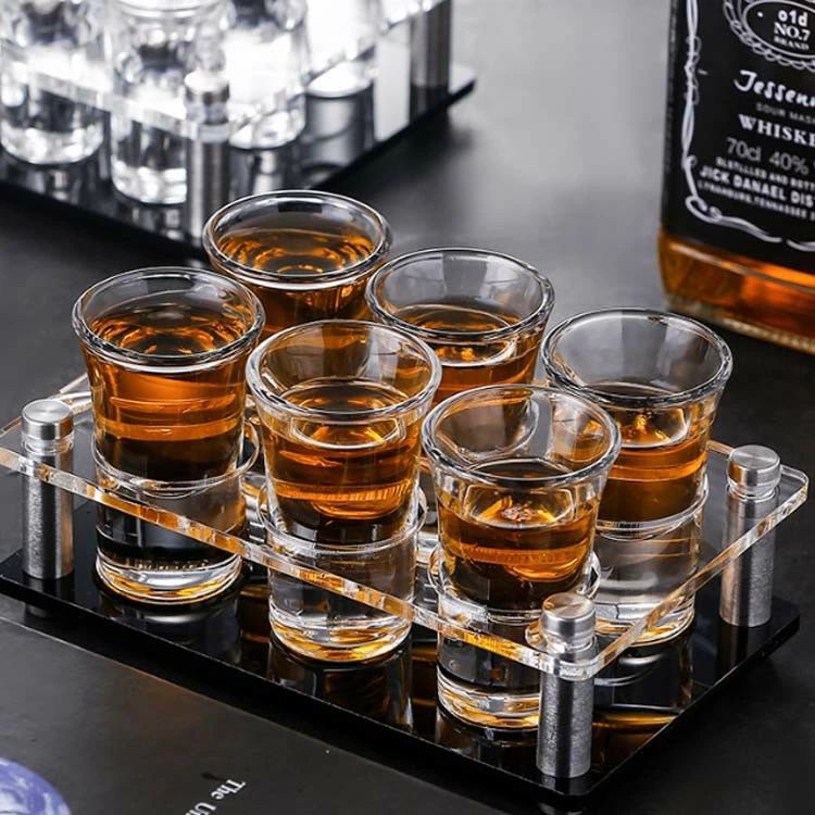 ショットグラス 7点セット 15ml 30ml テイスティンググラス 焼酎グラス モダンデザ...