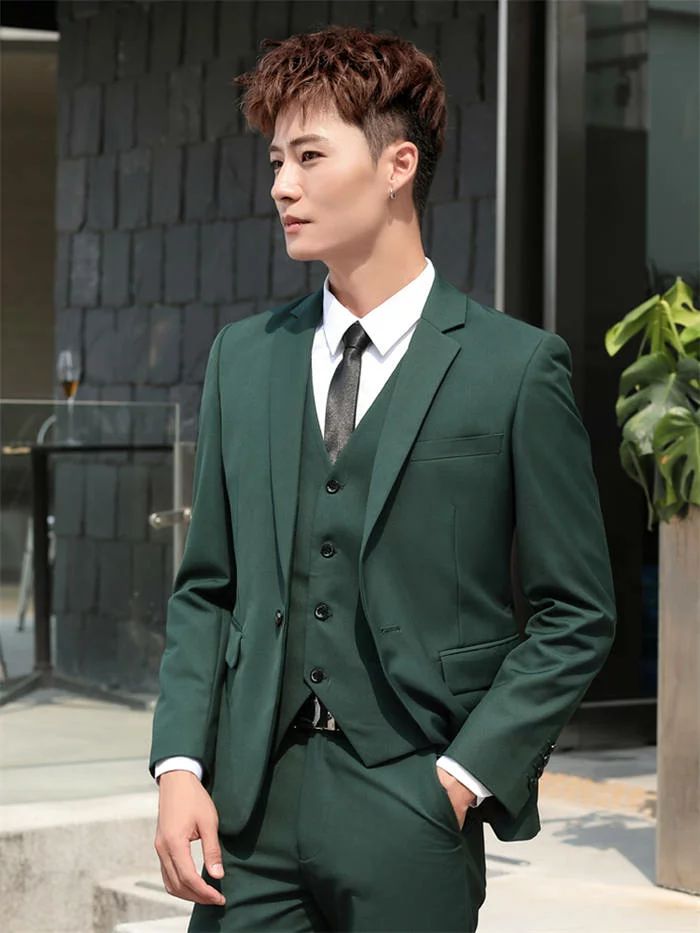 礼服 リクル 「品質良い」スーツ3点セット メンズ フォーマル ビジネススーツ 結婚式 スリーピース 紳士服 メンズスーツ 二次会