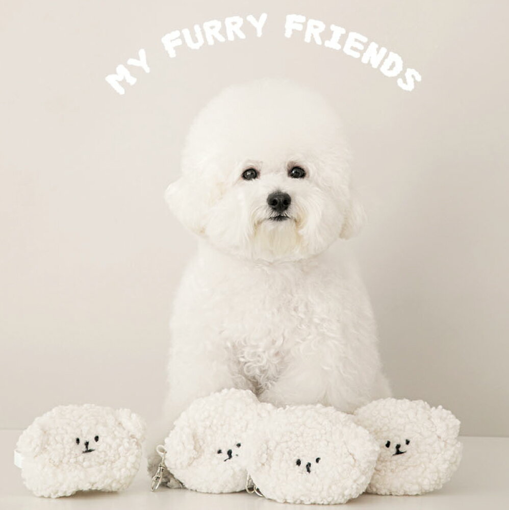 BITE ME（バイトミー） ビションうんち袋ポーチ［ホワイト］のサムネイル