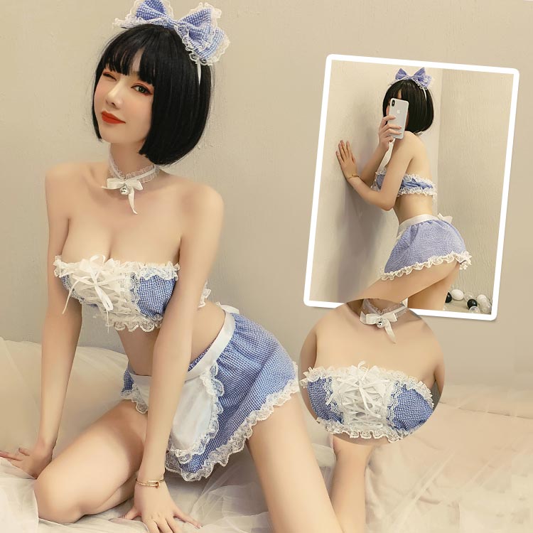 【送料無料】メイドエプロンコスプレ メイド服 ウェイトレス コスプレ ベビードール セクシーランジェリー セクシー ランジェリー 制服 ブラジャースカート セットアップ ナイトウエア 勝負下着 パジャマ ルームウェア 部屋着 ナイトウェア レディース 大人