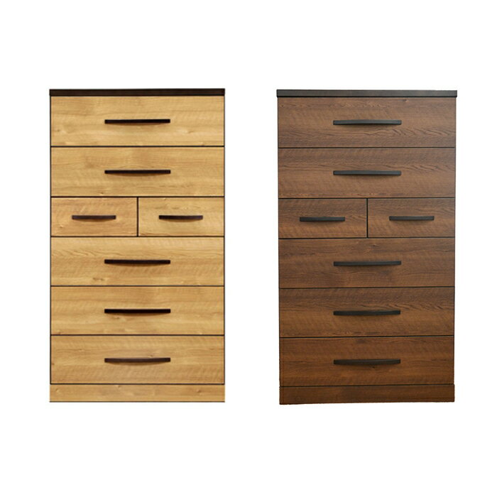 【ポイント10倍】【送料無料】ハイチェスト 80 オフロード 完成品 レール チェスト タンス 小引出白レール付 長引出フルオープンレール付 引出補強桟付 80幅 タンス洋服ダンス 北欧 ブラウン ナチュラル