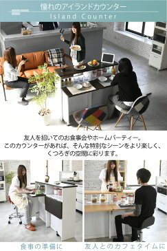 【ポイント15倍 6日(火)10:00から】【送料無料】間仕切り キッチンカウンター 幅120 カウンター収納 キッチンボード キッチンカウンター アイランドカウンター キッチン収納 バタフライ テーブル 折りたたみ 食器棚 収納 棚 120センチ 120 背面化粧仕上げ