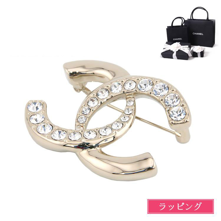 ねじれデザインが可愛い【CHANEL】25S CCロゴ ブローチ 楽天市場】シャネル ブローチ ccマークの通販