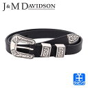 ジェイアンドエム デヴィッドソン ベルト メンズ 本革 ウェスタン バックル ベルト 20mm レザーベルト J&M DAVIDSON ジェイ&エム デヴィッドソン ブランド おしゃれ 正規品 新品 ギフト プレゼント BWST-0XX-AN20