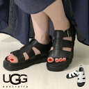 UGG アグ サンダル Capitelle Strap キャピテル ストラップ 1152674 ストラップサンダル 厚底 コンフォートサンダル レザー ラバーソ...