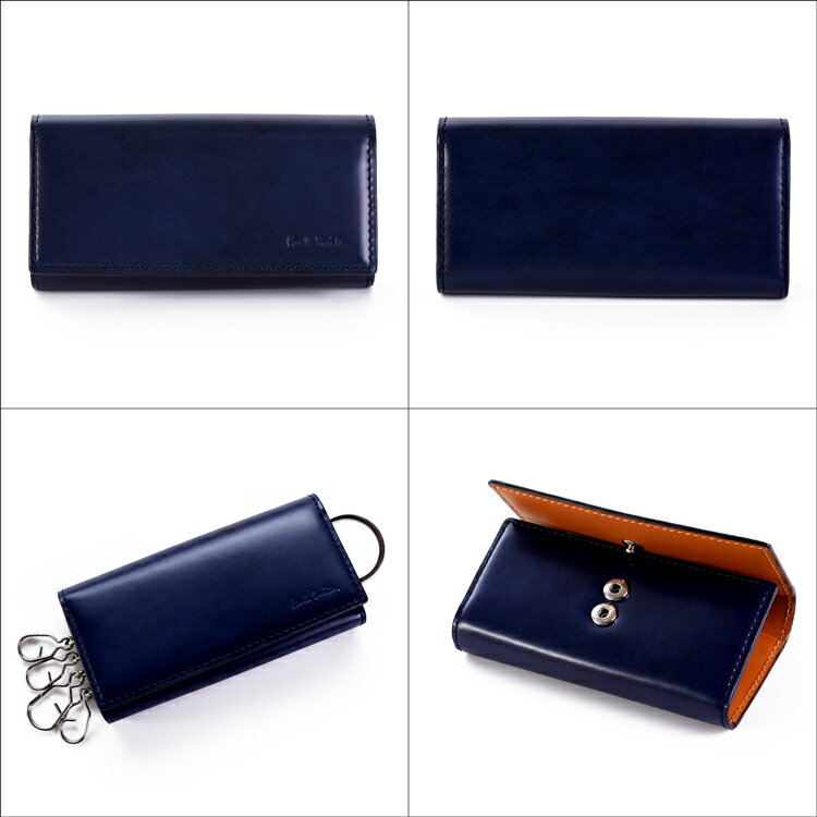 【名入れ可】　PaulSmith ポールスミス ブラシペインテッド キーケース 4連 553437...