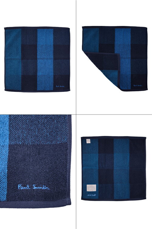 ポールスミス ハンカチ ブロックチェック ハンドタオル Paul Smith メンズ レディ...