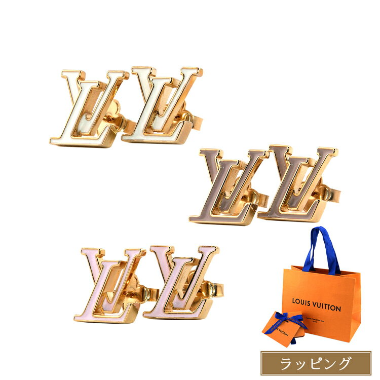 Rakuten - 【国内正規品/ラッピング済】 Luis Vuitton ルイヴィトン ピアス・LV アイコニック ロゴ エナメル M01090 M01136 M02145 アクセサリー ゴールド メンズ レディース ブランド 正規品 新品 ギフト プレゼント 女性 女友達 誕生日