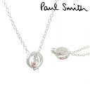 【P3倍★4/18限定】ポールスミス ネックレス メンズ ダブルリング アクセサリー チェーン シンプル Paul Smith レディース ブランド おしゃれ かわいい ギフト プレゼント 男性 女性 彼氏 彼女 280908 210 定番アイテム ロング シンプル 20代