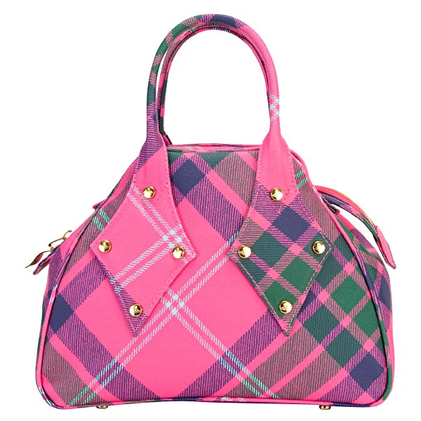 【28日まで出荷！】 【送料無料】【新作】ヴィヴィアン/ヴィヴィアンウエストウッド バッグ【Vivienne Westwood】ハンドバッグ レディース ヤスミン ピンク×マルチカラー マクスコッティ 2563 DERBY MC SCOTTY【ブランド】 【RCP】 期間限定 激安セール 楽天