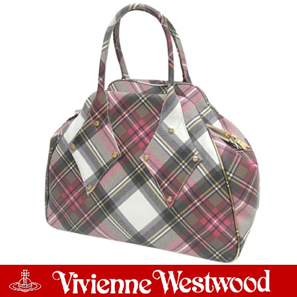 【送料無料】【新作】ヴィヴィアン/ヴィヴィアンウエストウッド バッグ【Vivienne Westwood】ダービー ヤスミン ハンドバッグ ラージ ホワイト 白)マルチ 2564 2564V DERBY EXIBITION 【ブランド】【楽ギフ_包装選択】 【RCP】 期間限定 激安セール 楽天