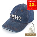 【20%offcp★スーパーSALE限定】【国内正規品/ショップ袋付】LOEWE ロエベ キャップ デニム K820358X49-8798 ロゴ 帽子 ファッション レディース ブランド 正規品 新品 ギフト プレゼント 女性 誕生日 夏 紫外線対策