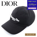 【最大2000円offcp★0815-17】【在庫処分特価】Dior ディオール 帽子 ベースボールキャップ Christian Dior Couture キャップ ブラック Mサイズ コットン 483C901K 4511 ファッション小物 メンズ レディース ブランド 正規品 新品 ギフト プレゼント 女性 誕生日