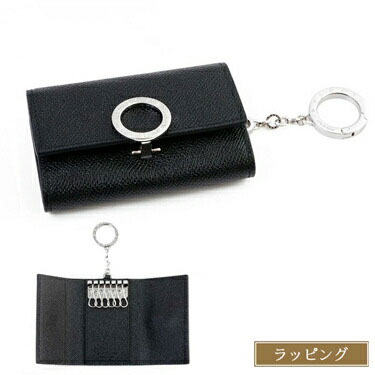 【全品P2倍★11/15-11/16】BVLGARI ブルガリ キーケース 6連キーケース キーホルダー カーフレザー 289360 牛革 ブラック メンズ レディース ブランド おしゃれ かわいい 正規品 新品 ギフト クリスマス プレゼント 男性 女性 彼氏 彼女 誕生日
