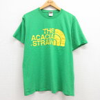 【中古】古着 半袖 ビンテージ ヴィンテージ ロックTシャツ バンドTシャツ メンズ 00年代 00s ジアケイシャストレイン コットン クルーネック 丸首 緑 グリーン Lサイズ 中古 | 春夏 春物 春服 秋冬 秋物 秋服 メンズファッション ロンT カットソー ロンティー ロングT