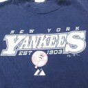 【中古】古着 マジェスティック 半袖 ビンテージ ヴィンテージTシャツ キッズ ボーイズ 子供服 00年代 00s MLB ニューヨークヤンキース クルーネック 丸首 紺 ネイビー メジャーリーグ ベースボール 野球 | 春夏 春物 春服 秋冬 秋物 秋服 女の子 子ども服 こども服 カ 2