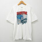 【中古】古着 半袖 ビンテージ ヴィンテージTシャツ メンズ 00年代 00s ハリケーンアイバン SURVIVOR 大きいサイズ 2L LL ビッグシルエット ゆったり ビッグサイズ オーバーサイズ コットン クルーネック 丸首 白 ホワイト 【spe】 XLサイズ 中古 | 春夏 夏物 夏服 ヴ