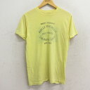 【中古】古着 半袖 ビンテージ ヴィンテージTシャツ メンズ 80年代 80s ロッキーマウンテン ラクロス 24 クルーネック 丸首 黄 イエロー Mサイズ 中古 春夏 夏物 夏服 ヴィンテージTシャツ メンズファッション カットソー ティーシャツ ティシャツ メンズTシャツ 半