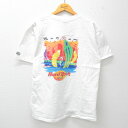 【中古】古着 半袖 ビンテージ ヴィンテージTシャツ メンズ 90年代 90s ハードロックカフェ ボストン コットン クルーネック 丸首 USA製 アメリカ製 白 ホワイト Lサイズ 中古 春夏 夏物 夏服 ヴィンテージTシャツ メンズファッション カットソー ティーシャツ ティ