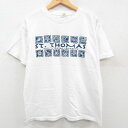 【中古】古着 半袖 ビンテージ ヴィンテージTシャツ メンズ 00年代 00s 貝 カニ THOMAS コットン クルーネック 丸首 白 ホワイト Lサイズ 中古 | 春夏 夏物 夏服 ヴィンテージTシャツ メンズフ…