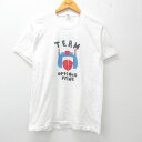 【中古】古着 ジョッキー 半袖 ビンテージ ヴィンテージTシャツ メンズ 80年代 80s トランスフォーマー オプティマスプライム フロッキープリント コットン クルーネック 丸首 白 ホワイト Mサイズ 中古 春夏 夏物 夏服 ヴィンテージTシャツ メンズファッション カッ